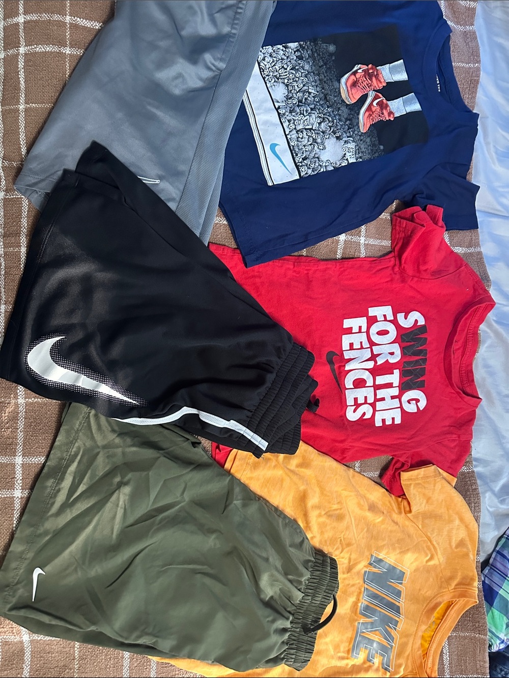 Nike Kids Athletic Bundle - Red, Navy, Black, Olive, Yellow